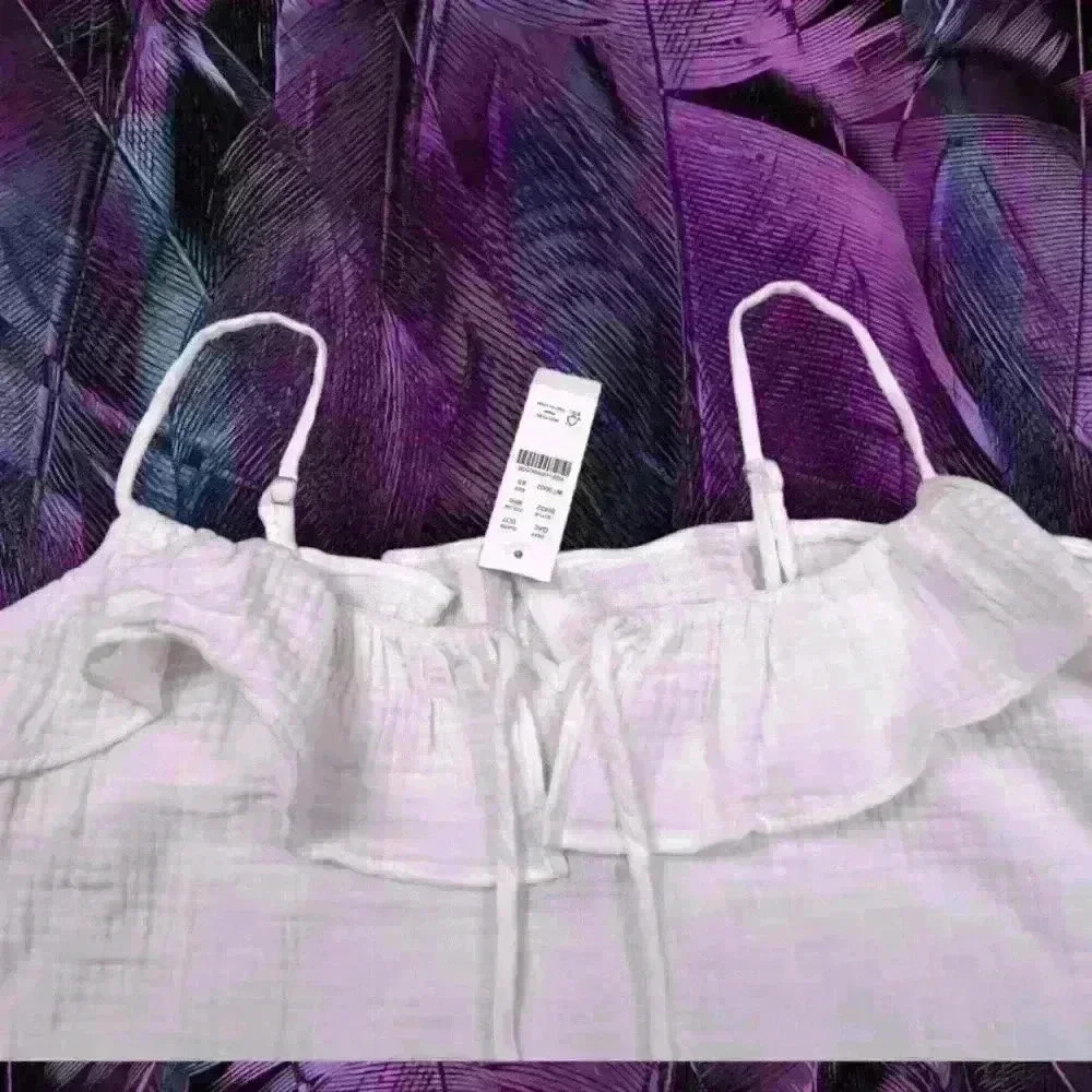 NWT J.Crew Ruffle Soft Gauze Camisole Crisp White Cotton top - Picture 3 of 8